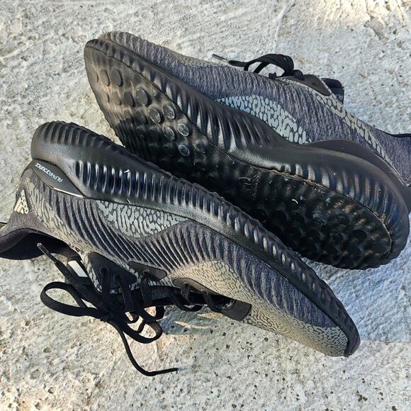 Adidas Men Sneaker Athletic Sport lace Up Shoes BOUNCE Black/Gray Size 8.5 main image 5